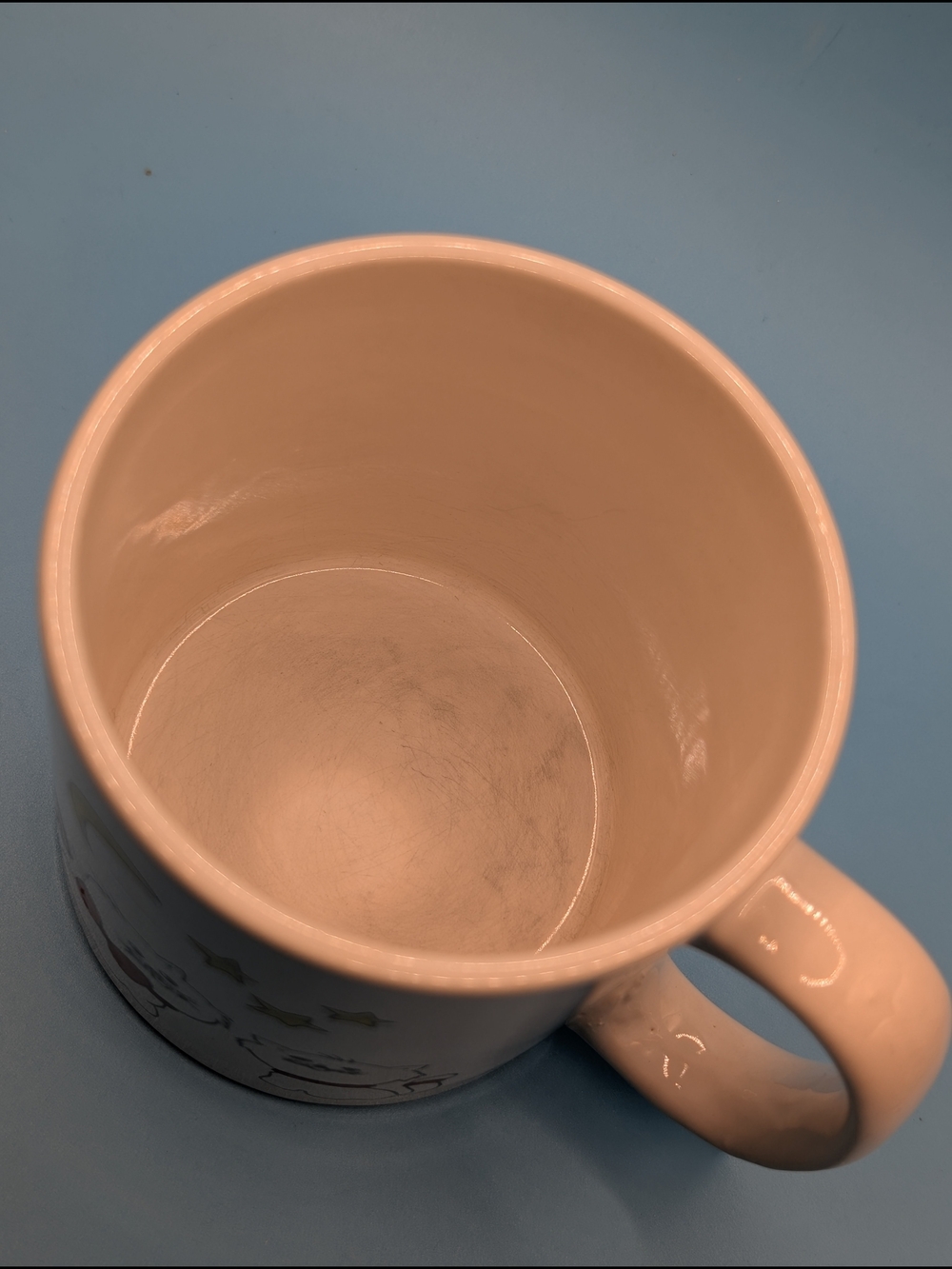 Vintage White Cat Print Ceramic Mug - Picture 2 of 8